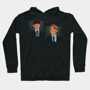 Nick and Charlie - heartstopper drawing Hoodie